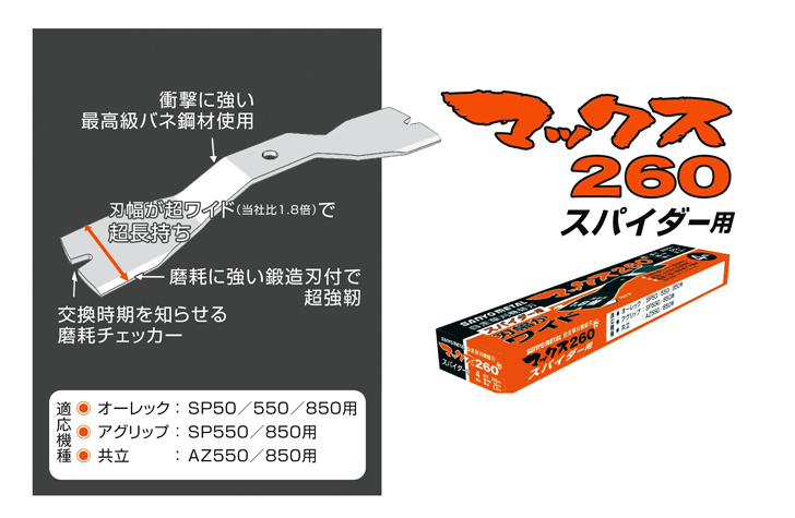 スパイダーモアーブレードマックス260