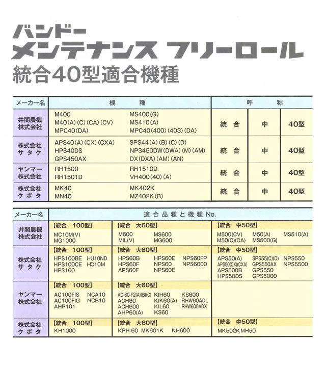 バンドーメンテナンスフリーロール